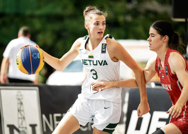 Biržietė pasidabino Europos 3×3 krepšinio čempionato medaliu