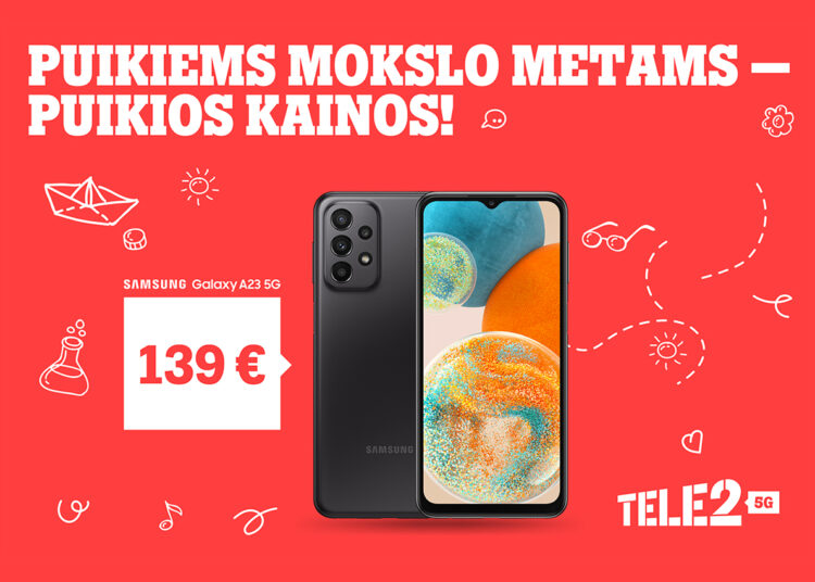 Mokslo metus pasitikite išmaniai: ypatingi „Tele2“ pasiūlymai įrenginiams ir praktiškos dovanos