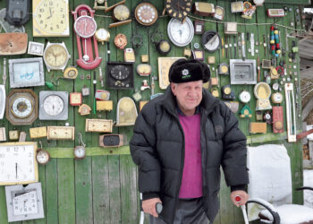 Laikrodžių sienos savininkas gyvenimu nesiskundžia