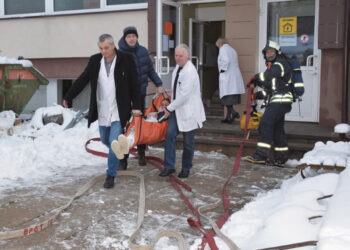 Biržų ligoninėje imituotas gaisras