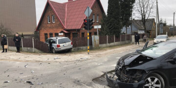 Automobiliai trenkėsi į atitvarus, medžius, tvorą