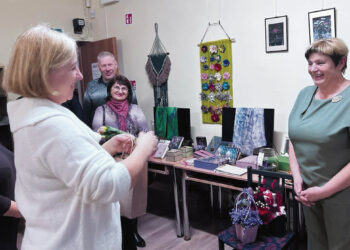 Pirmoji Dianos Griciūnienės rankdarbių paroda Pabiržėje