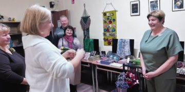 Pirmoji Dianos Griciūnienės rankdarbių paroda Pabiržėje