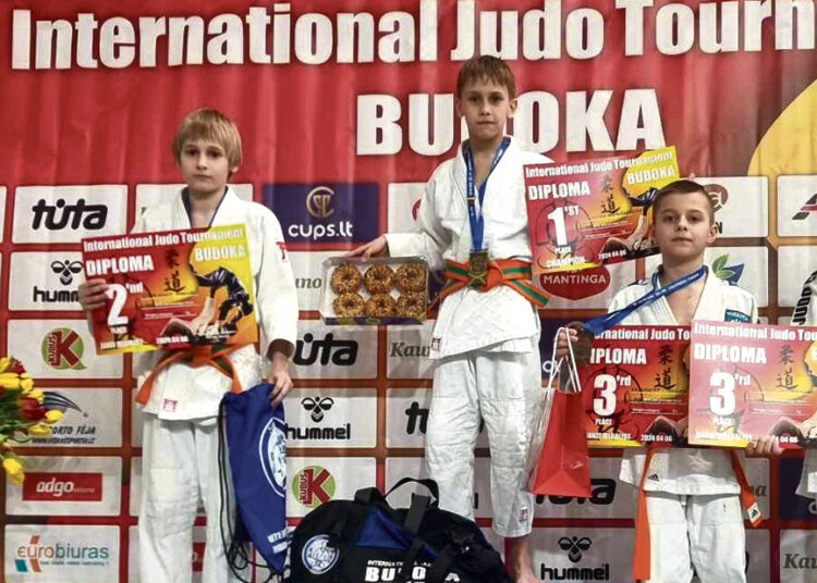 Tarptautiniame dziudo turnyre – du medaliai