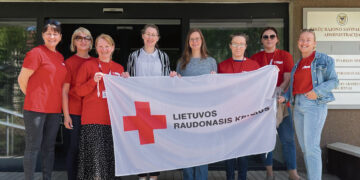 Raudonojo Kryžiaus žygio dalyviai – ir Biržuose