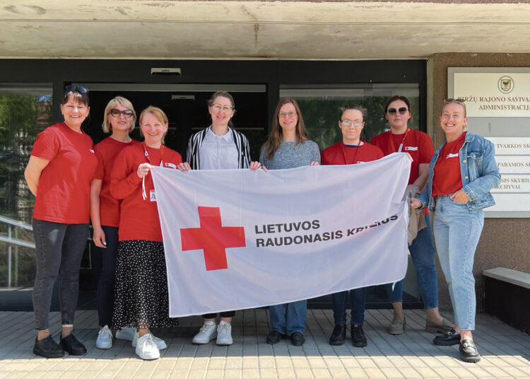 Raudonojo Kryžiaus žygio dalyviai – ir Biržuose