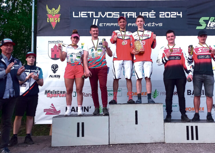 Lietuvos motokroso taurės etape užėmė prizines vietas