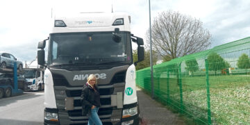 Biržietė – vilkiko vairuotoja