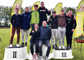 Lengvaatlečių pergalės varžybose Latvijoje