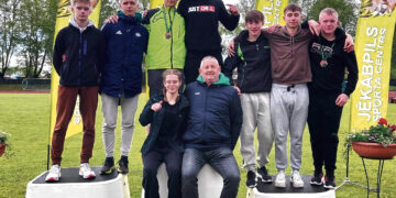 Lengvaatlečių pergalės varžybose Latvijoje