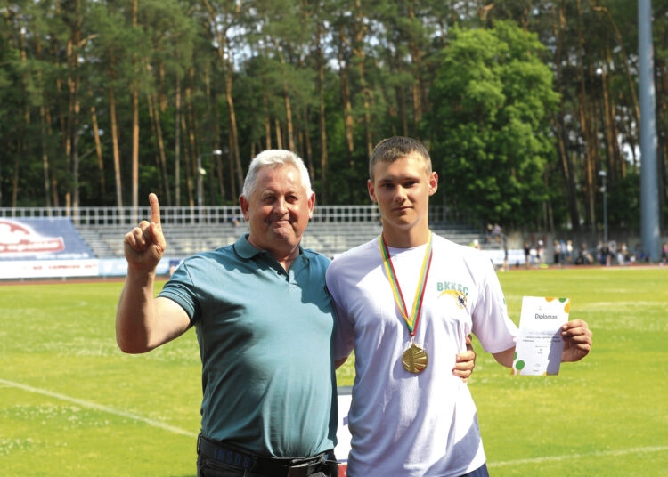 Antrą kartą tapo Lietuvos vaikų lengvosios atletikos varžybų čempionu