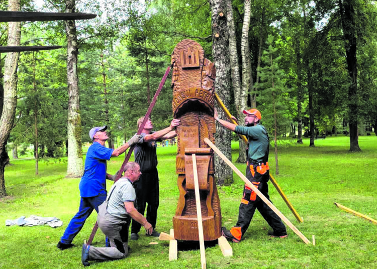 Vabalninko skulptūrų parke – naujas akcentas