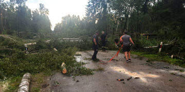 Didelių audrų Biržuose išvengta