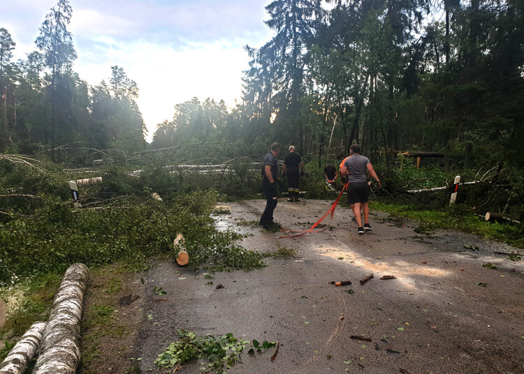 Didelių audrų Biržuose išvengta
