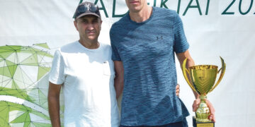 Pasvalio teniso pirmenybių taurė – biržiečio rankose