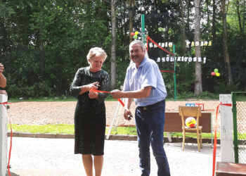 Per Jokūbines Ančiškių kaime buvo atidaryta tinkinio aikštelė.