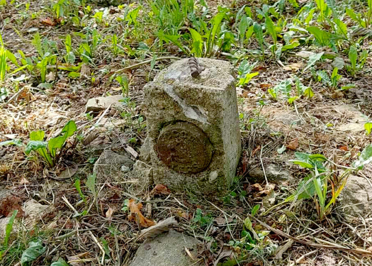 Velniakalnyje ženklas su sovietine simbolika