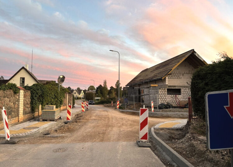 Įsibėgėja Latvygalos ir P. Jakubėno gatvių rekonstravimo darbai