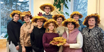 Rudens spalvomis nuspalvinta popietė