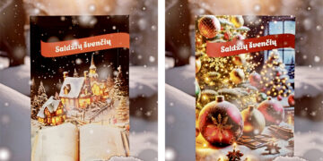 Džiaugsmu spinduliuojančios ir šokoladu kvepiančios Kalėdos