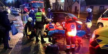 Per avariją sužalota pėsčioji