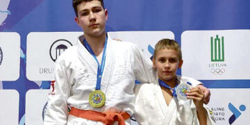 Lietuvos jaunučių dziudo čempionate – auksas ir sidabras