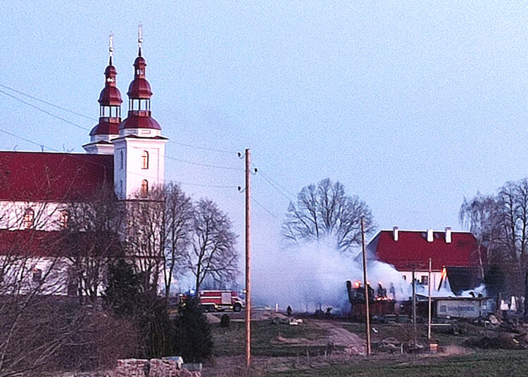 Vykti į gaisrą Skaistkalnėje germaniškiečių ugniagesių neišleido