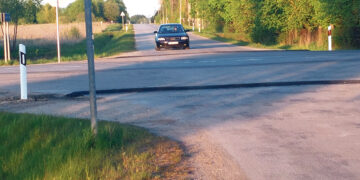 Pastatyti greičio mažinimo kalniukai