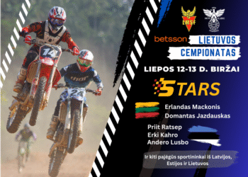 Motokrose Biržuose laukiama arši profesionalų kova