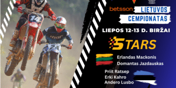 Motokrose Biržuose laukiama arši profesionalų kova