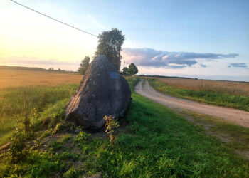 Kaimui skirtas akmuo virto spąstais vairuotojui