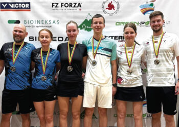 Gerai pasirodė badmintono varžybose