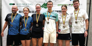 Gerai pasirodė badmintono varžybose