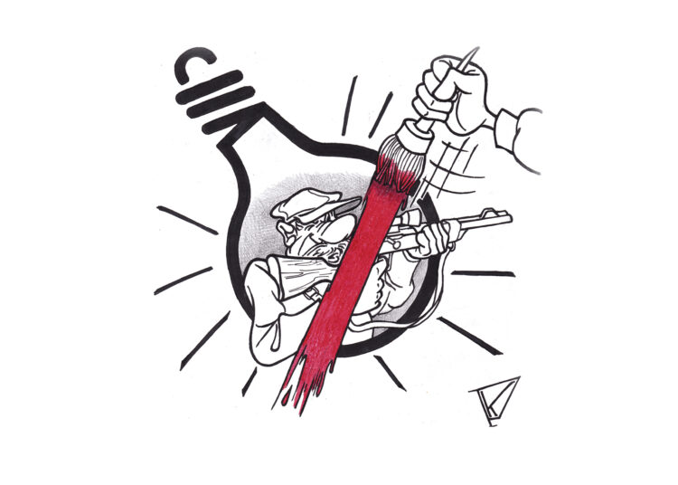 Kai ginklu tampa ir kaimynų pašto dėžutė