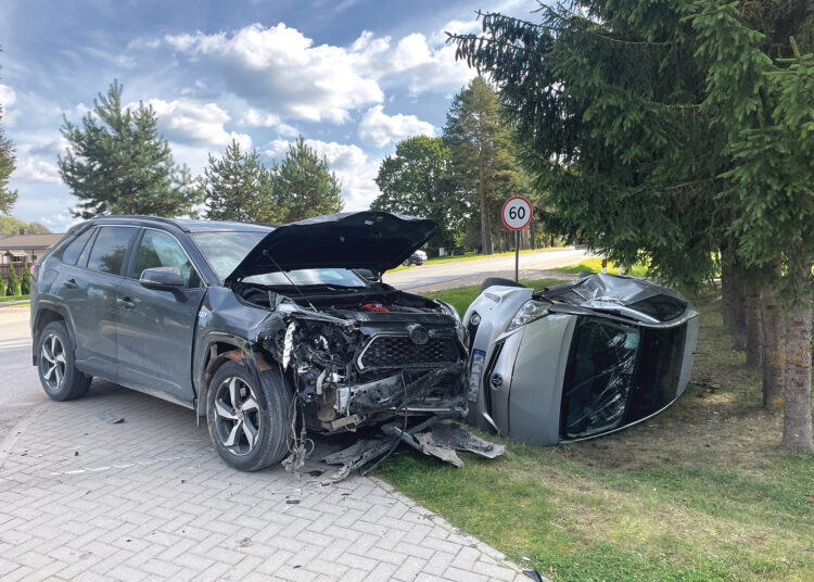 Laimingai pasibaigęs autoįvykis