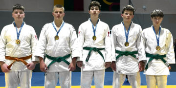 Dziudistų kraitis: vienas aukso ir keturi bronzos medaliai