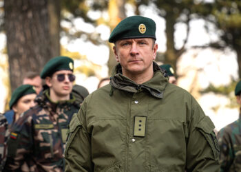 Šaulių kuopa perduota naujam vadui