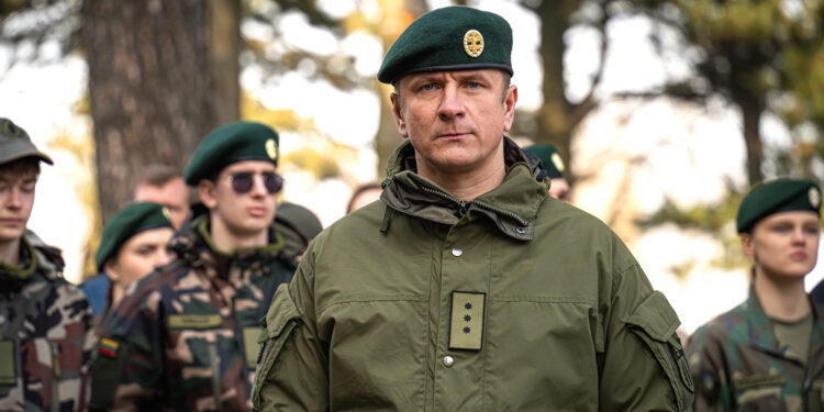 Šaulių kuopa perduota naujam vadui