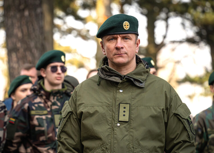 Šaulių kuopa perduota naujam vadui