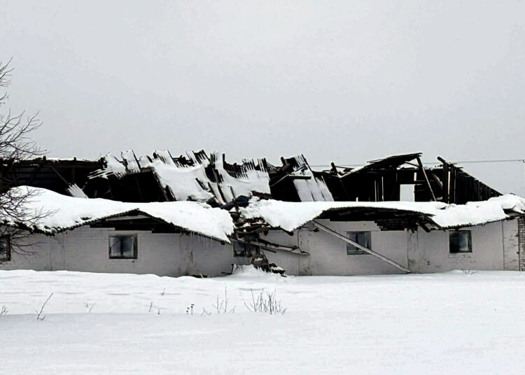 Sniego svorio neatlaikė stogai ir šiltnamiai
