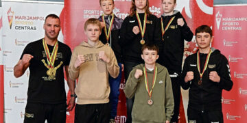 Jaunučių bokso čempionate iškovoti trys aukso medaliai