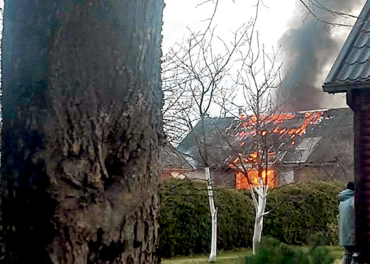 Gaisras kilo atliekant suvirinimo darbus