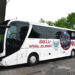 Į Biržus kvies reklama ant tarpmiestinio autobuso