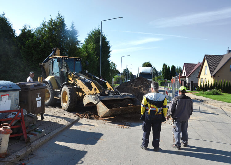 Uždarytoje Vilniaus gatvės atkarpoje – nuotekų trasos remontas