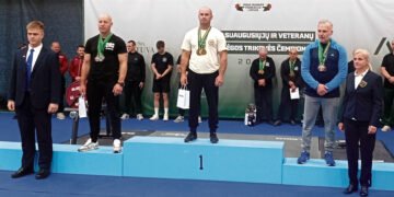 Jėgos trikovės čempionate  iškovoti medaliai